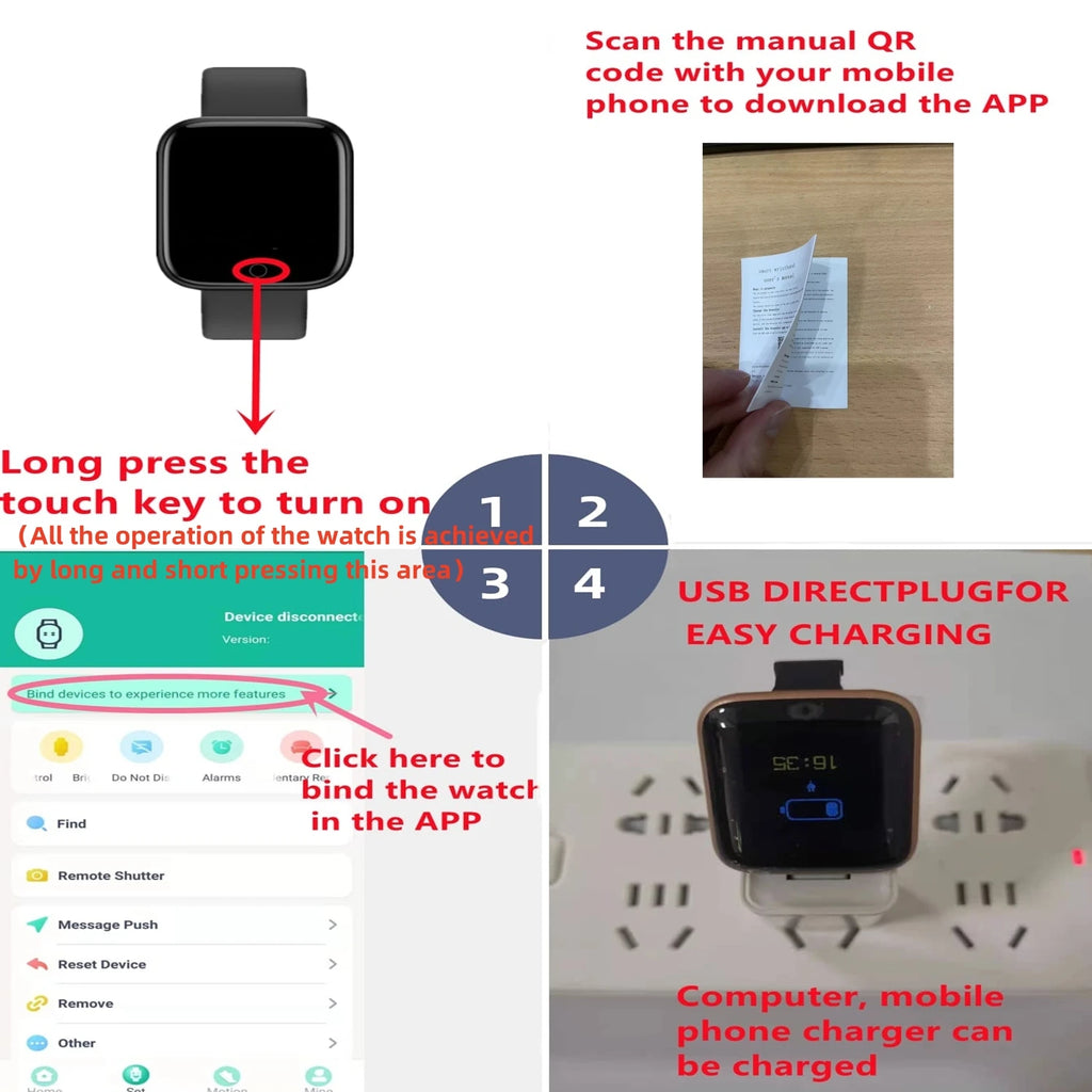 Bluetooth Smart Watch for Men and Women