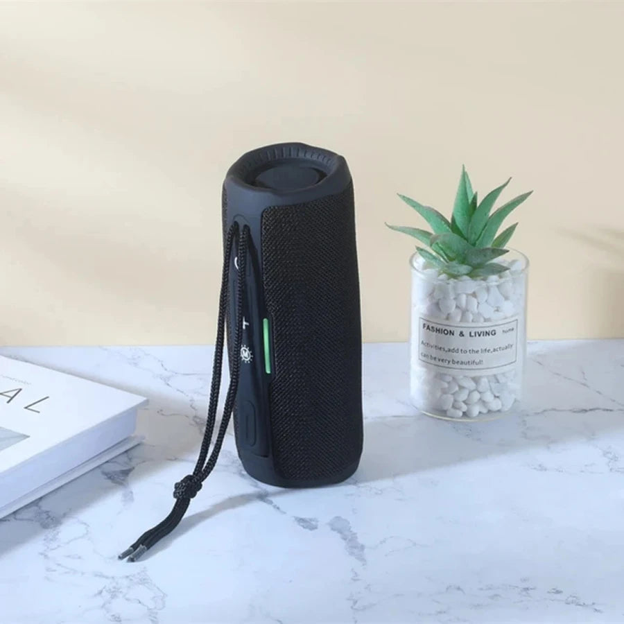 Portable Bluetooth Speaker with Powerful Bass – Wireless Stereo Sound, FM Radio, Hands-Free Calls
