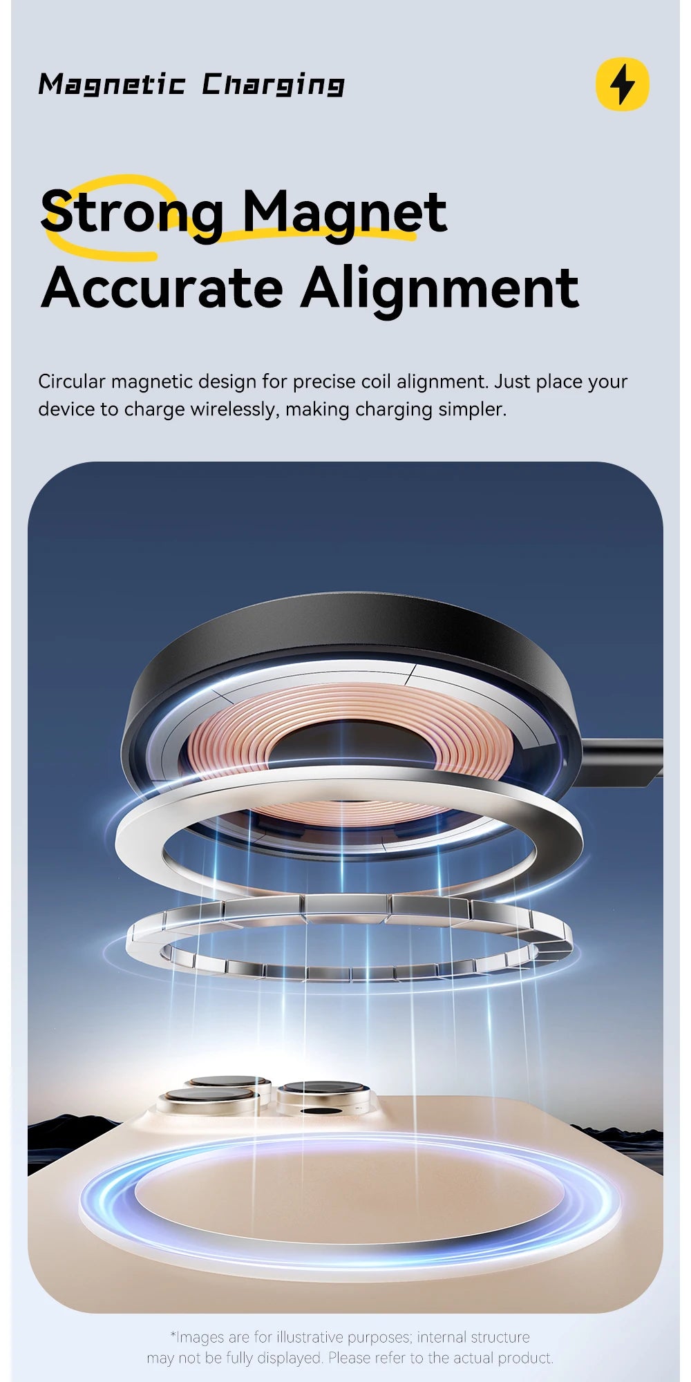 Essager Magnetic Wireless Charger with Holder – 15W Fast Charging for iPhone 17/16/15/14 Pro Max