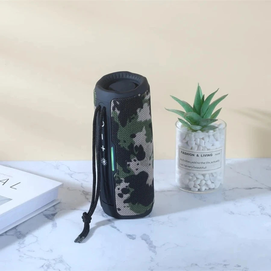 Portable Bluetooth Speaker with Powerful Bass – Wireless Stereo Sound, FM Radio, Hands-Free Calls