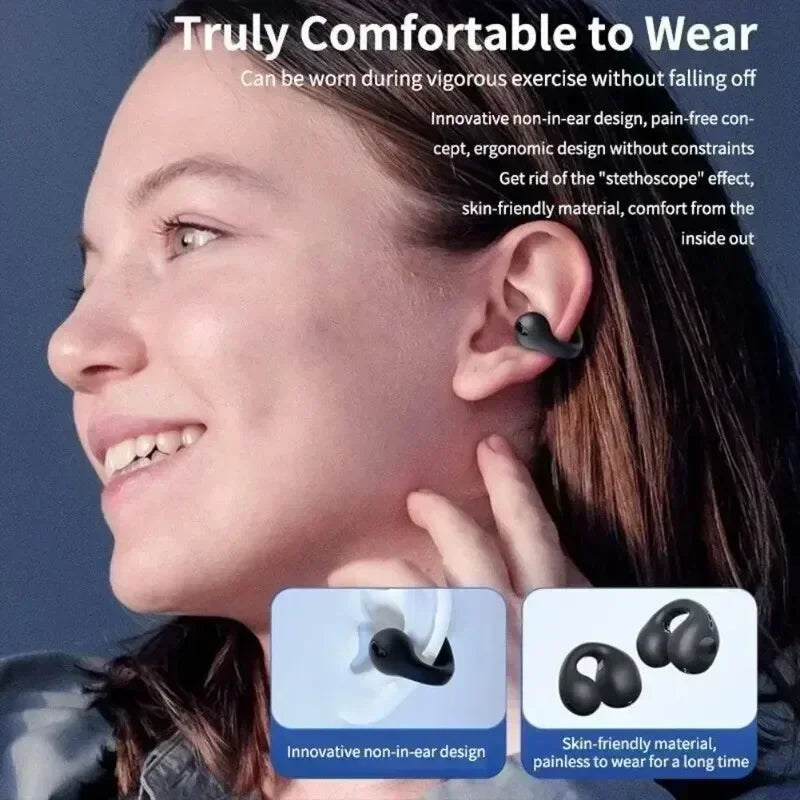 Hear More, Move Freely – T75 Bone Conduction Wireless Headphones