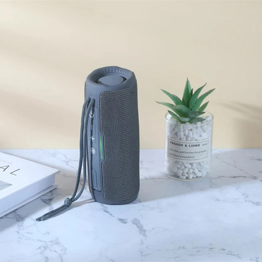Portable Bluetooth Speaker with Powerful Bass – Wireless Stereo Sound, FM Radio, Hands-Free Calls