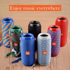 Portable Bluetooth Speaker with Powerful Bass – Wireless Stereo Sound, FM Radio, Hands-Free Calls