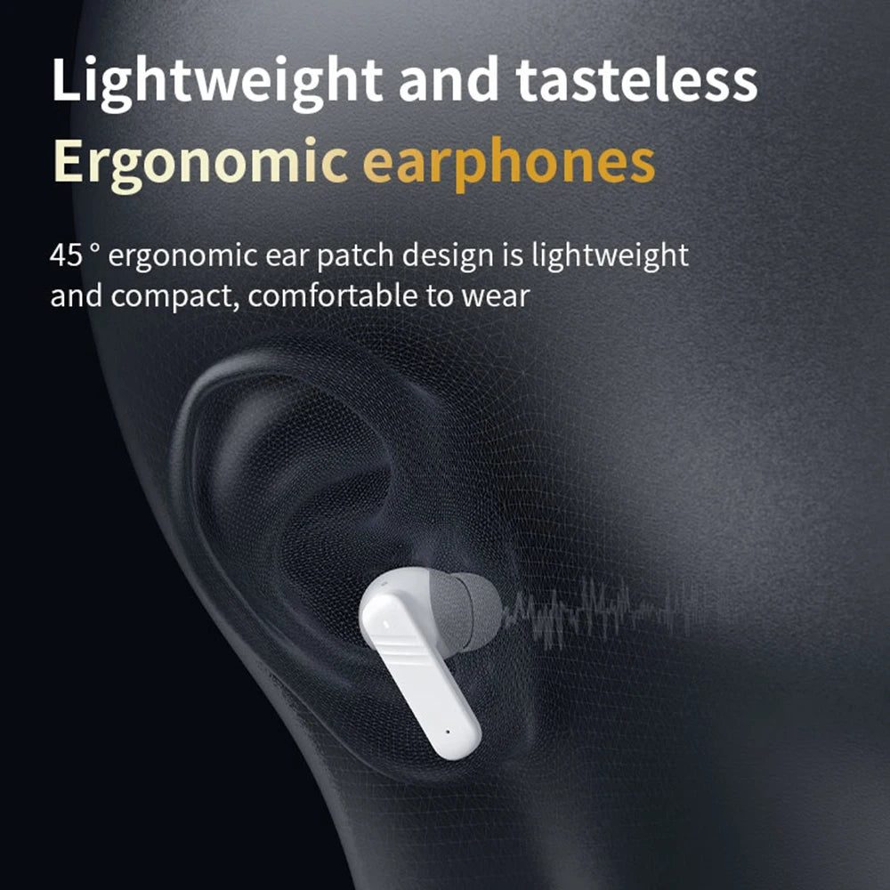 Wireless ANC Bluetooth 5.4 Hi-Fi Stereo Headphones with LED Touch Screen – Waterproof Noise Cancelling Earphones