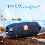 Portable Bluetooth Speaker with Powerful Bass – Wireless Stereo Sound, FM Radio, Hands-Free Calls