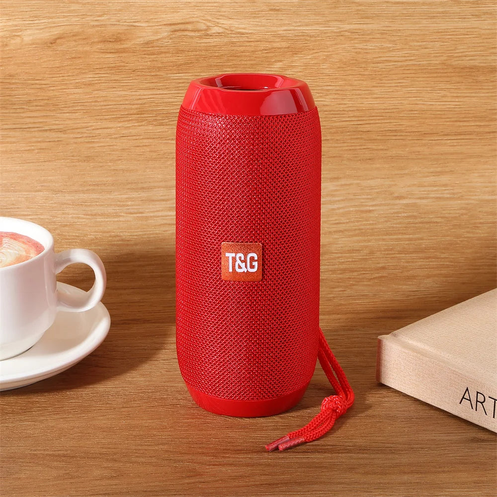 Portable Bluetooth Speaker with Powerful Bass – Wireless Stereo Sound, FM Radio, Hands-Free Calls