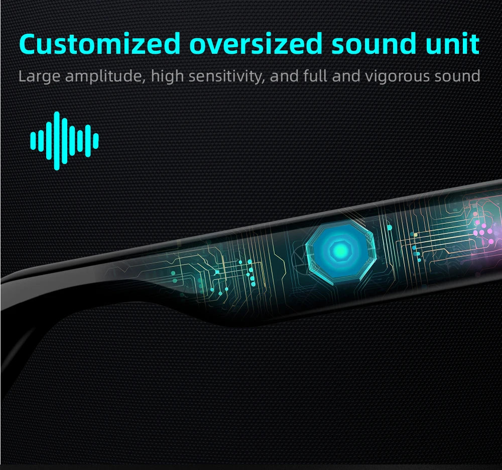 Versa– Bluetooth Earphones, UV Protection, Touch Control & Clear Visiontile facial features