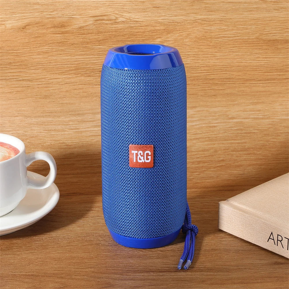 Portable Bluetooth Speaker with Powerful Bass – Wireless Stereo Sound, FM Radio, Hands-Free Calls